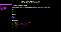 Desktop Screenshot of hackingsociety.org
